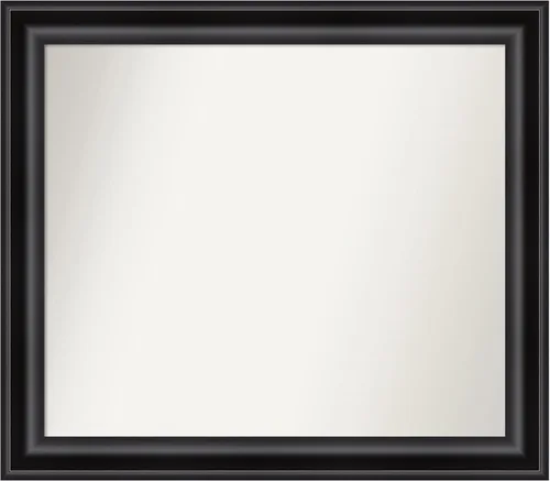 Miniatura 609 de Amanti Art Espejo personalizado, espejo de baño negro puente, espejo de pared o espejo de tocador de baño sobre el fregadero (26 x 26 pulgadas)