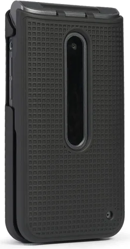 Miniatura 7 de Nakedcellphone Funda para LG Classic Flip, [Negro] Carcasa rígida a presión [textura de rejilla] para LG Classic Flip Phone L125DL