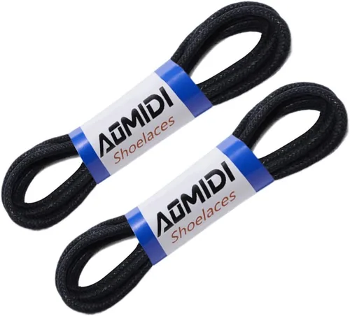 Miniatura 3 de Cordones redondos encerados (2 pares) - para zapatos de vestir Oxford, botas, cordones de cuero para zapatos
