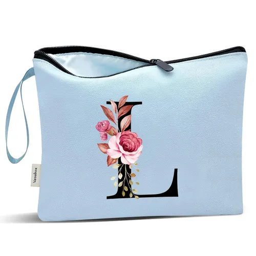 Miniatura 215 de Vavabox A-Z Bolsa de Maquillaje Personalizada, Regalos de Cumpleaños para Mujeres y Mamá, Regalos para la Mejor Amiga, Bolsa de Cosméticos