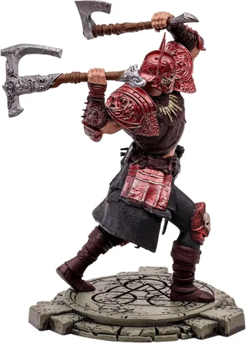 Miniatura 7 de McFarlane Toys - Diablo IV Rend Bárbaro y Nigromante de Sangre Paquete de 2 Figuras Posadas con Etiqueta de Oro 1:12 Escala 1:12, Etiqueta Dorada