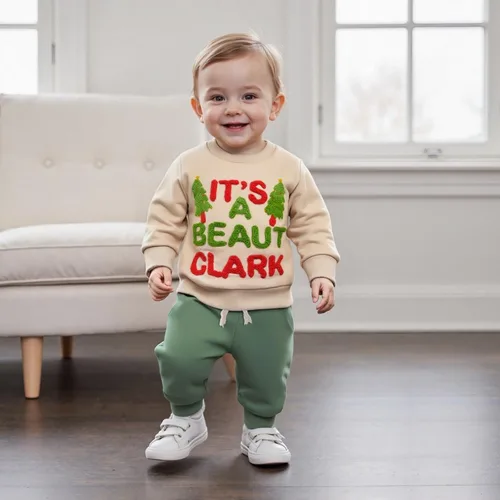 Miniatura 89 de Conjunto de camisa larga y divertida para bebé niño y niña, ropa de primera Navidad, 6, 12, 18, 24 meses, 2T