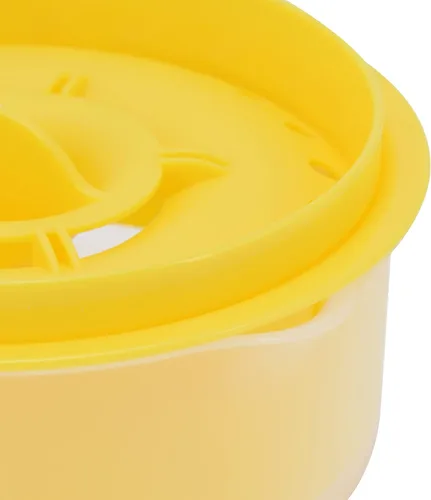 Miniatura 7 de Separador de huevos, fácil de, separa hasta 6 yemas, no, reutilizable para panadería casera (amarillo)