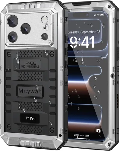 Miniatura 103 de Mitywah Funda impermeable para iPhone 7/iPhone 8 / iPhone SE 2020, funda de metal resistente de grado militar, protección de cuerpo completo