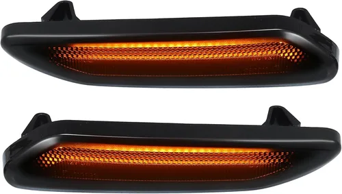 Miniatura 8 de LED 63132221503 repetidor de marcador lateral secuencial luz de señal de giro para MINI Cooper Paceman R61 lente transparente de plástico ámbar luz