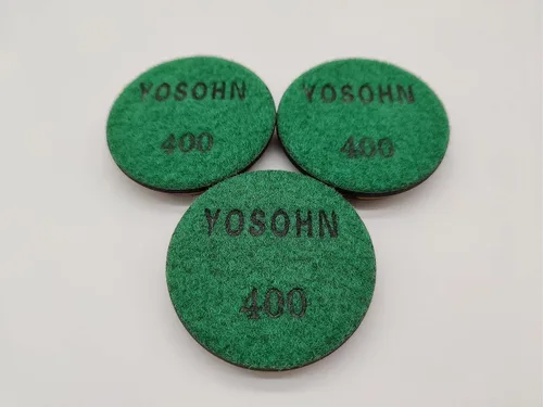 Miniatura 4 de Yosohn Almohadillas de pulido de diamante de 3 pulgadas para piso de concreto, grado profesional, alto rendimiento, juego de 3, con alfombrilla