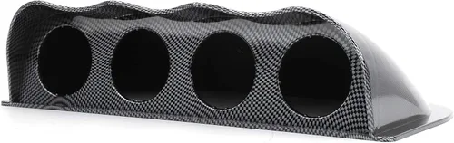 Miniatura 6 de Soporte universal para tablero de instrumentos de calibre de 2.047 in, cubierta de fibra de carbono para medidores de 2 pulgadas, capacidad