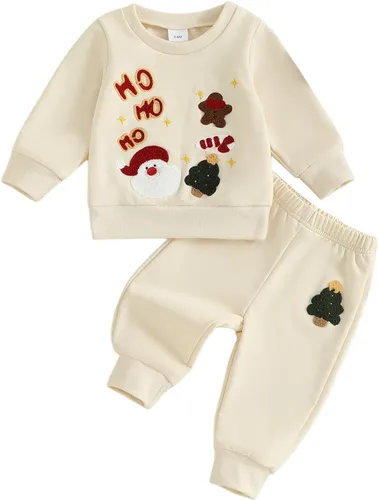 Miniatura 163 de Conjunto de camisa larga y divertida para bebé niño y niña, ropa de primera Navidad, 6, 12, 18, 24 meses, 2T