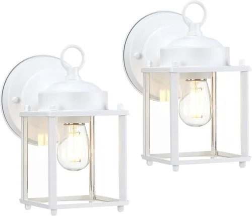 Miniatura 16 de GRUENLICH Aplique de Pared para Exteriores, Accesorios de Iluminación de Pared Exteriores con Vidrio Transparente, Iluminación de Porche Frontal