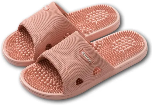 Miniatura 7 de Acupresión Reflexología Baño Masaje Zapatillas Sandalias Sandalias para Hombre y Mujer Hogar Absorción de Golpes, Terapia Promoción de la Rosa
