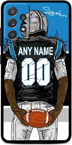 Miniatura 29 de Funda personalizada con nombre y número para Samsung Galaxy A16 A15 A14 5G A35 A25 A53 A03S A12 A42 A32 A02S A54 4G, diseño DIY de jugador de fútbol