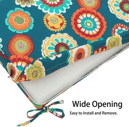 Miniatura 7 de Magpie Fabrics - Funda para cojín de banco de patio 48x18x3 pulgadas, ¡SIN inserto! Funda de repuesto para sofá biplaza al aire libre resistente al