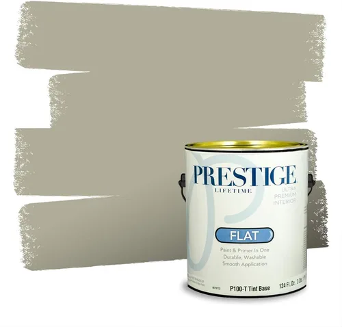 Miniatura 51 de Prestige Paints - Pintura exterior e imprimación en uno, 1 galón, plano, compatibilidad comparable con el color menta «Whipped Mint» de Behr