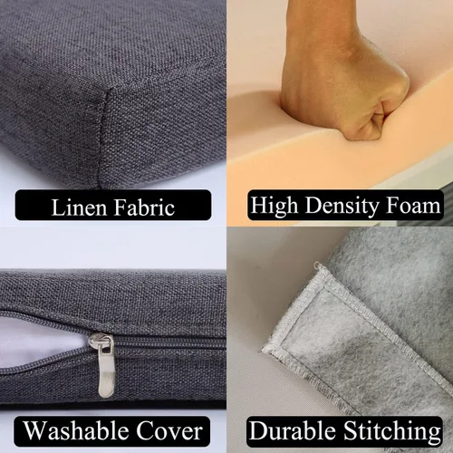 Miniatura 4 de SAMTY Relleno de espacios de cama para cabecero, Relleno de espacios, Almohada cilíndrica tope para sofá, Relleno de grietas entre cabecero y Gris