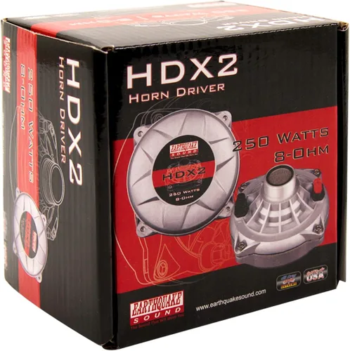 Miniatura 5 de Earthquake Sound PR-HDX2 - Controlador de tweeter de bocina de compresión, diafragma fenólico, 8 ohmios, bobina de voz de 2 pulgadas, 150 WRMS / 250