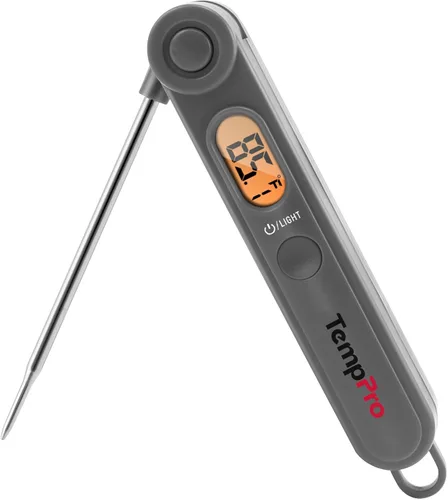 Miniatura 9 de ThermoPro Termómetro digital para carne con indicador de temperatura, termómetro de alimentos de lectura instantánea con sonda y luz de fondo