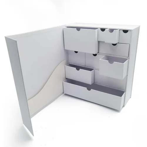 Caja de recuerdos DIY Baby Storage Customzied Treasured Memories Compartimentos Baby Shower Regalo de maternidad Regalo de cartón para recién