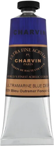Miniatura 154 de Charvin Pintura acrílica profesional extrafina – verde absenta, tubo de 2.1 fl oz, pigmentos de triple fresado, resistente a la luz, pinturas