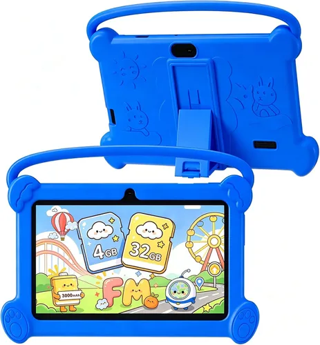 Miniatura 10 de Tableta para Niños de 7 pulgadas 3-9 para Niños, 32GB ROM Niños Pequeños con Estuche a Prueba de Golpes, Software Android para Niños Instalado Rosa