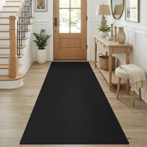 Miniatura 36 de KOZYFLY - Tapetes para entrada, lavable, tejido, con respaldo de goma antideslizante, de algodón, interiores, cocina, entrada, vestíbulo y puerta