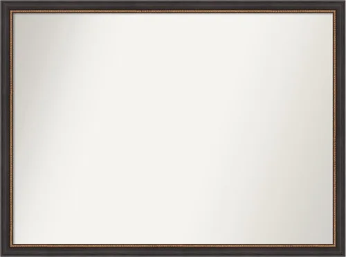 Miniatura 137 de Amanti Art Espejo de baño negro para sobre el fregadero, 23 x 23 pulgadas, espejo cuadrado negro Ashton, marco de madera tradicional mediano, se