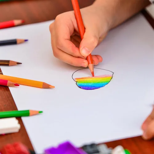 Miniatura 6 de PATIKIL Juego de lápices de colores negros, 12 lápices de color al óleo, lápiz de dibujo de madera para pintura artística de artistas