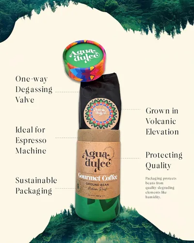 Miniatura 11 de Agua Dulce Café molido 100% arábica de origen único, especialidad gourmet de comercio justo de Costa Rica, proceso de miel, 12 onzas, paquete de 1