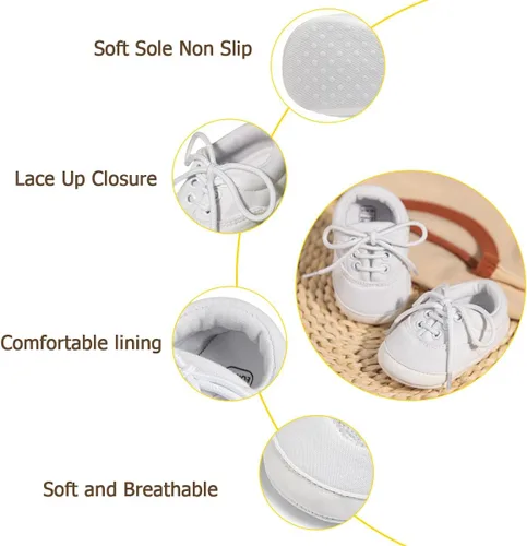 Miniatura 4 de Zapatos deportivos de lona para bebés y niñas de 0 a 18 meses