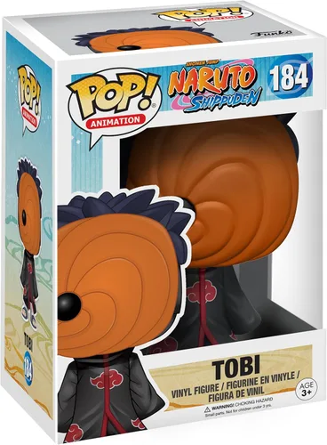 Funko POP Anime: Figura de juguete de Tobi de Naruto Shippuden, multicolor, talla única
