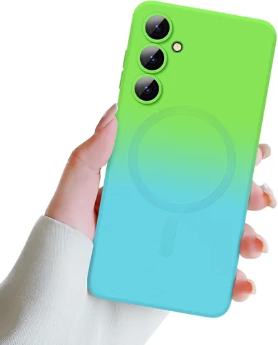 Miniatura 34 de Newseego Funda magnética para Samsung Galaxy S22 5G, funda de silicona líquida suave de lujo, antiarañazos, a prueba de golpes, protector completo