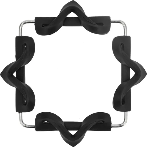 Miniatura 9 de CHICIRIS Antideslizante de silicona térmica Trivet Estera de cocina plegable para ollas calientes sartenes utensilios de cocina negro