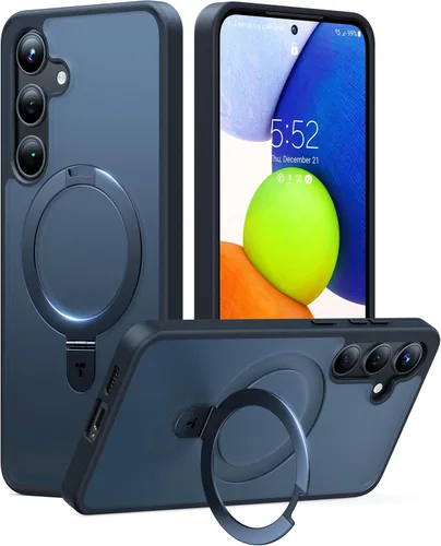 Miniatura 10 de TORRAS Funda magnética de albaricoque pálido para Galaxy S25 Ultra [compatible con Magsafe] soporte de anillo, a prueba de golpes, translúcida