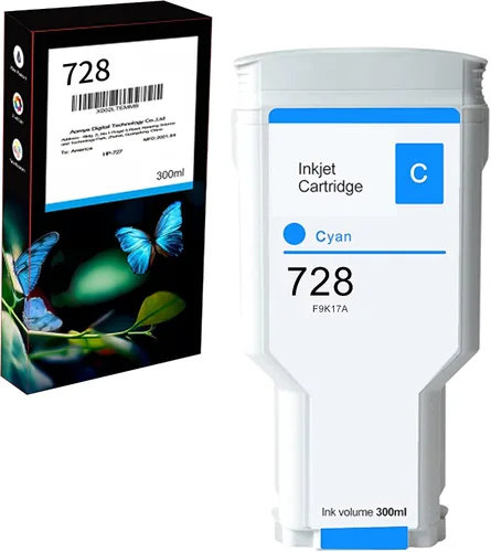 Miniatura 6 de Aomya Cartucho de tinta compatible 728 de 10.1 fl oz F9J68A F9K17A F9K16A F9K15A para impresoras DesignJet T730 de 36 pulgadas, DesignJet T830 MFP