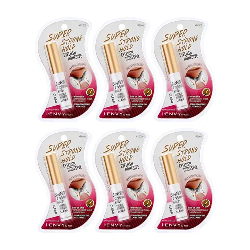 Miniatura 8 de Kiss Me Envy Super Strong Hold Eyelash Adhesive látex [transparente] kpeg06