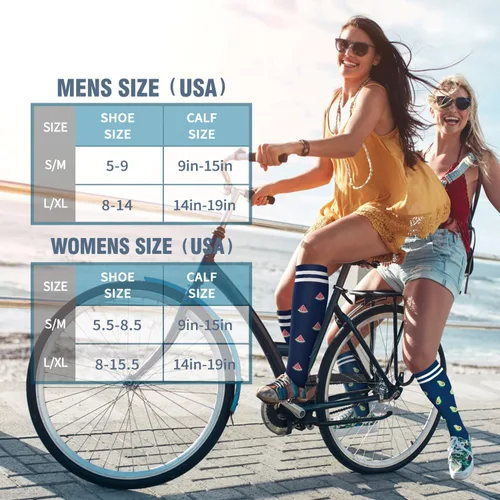 Miniatura 7 de Bluemaple Paquete de 6 calcetines de compresión de cobre para mujeres y hombres, el mejor apoyo para médicos, correr, enfermería, atletismo