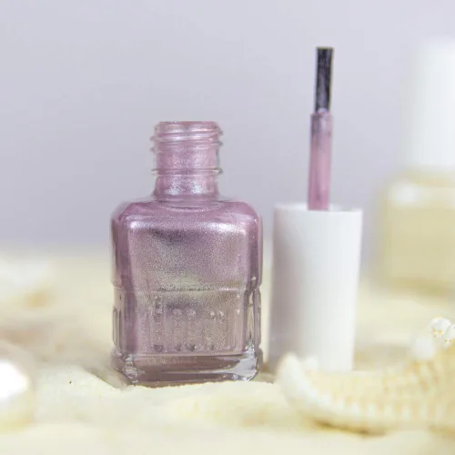 Miniatura 5 de duri Esmalte de uñas, 765 Cyber See, brillo metálico lavanda claro, cobertura completa, secado rápido, larga duración, fácil de aplicar, cosméticos