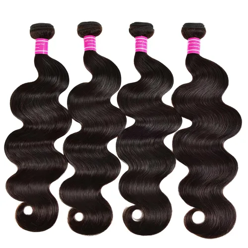 Miniatura 7 de Adigrace Paquetes de Cabello Humano 16 18 20 Pulgadas Paquetes de Ondas Corporales Cabello Humano 10A Paquetes de Cabello Humano Brasileño 100%