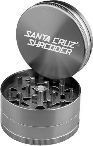 Miniatura 10 de Santa Cruz Shredder Molinillo de hierbas de metal con parte superior moleteada para un agarre más fuerte, 3 piezas, grande de 2.7 pulgadas (morado)