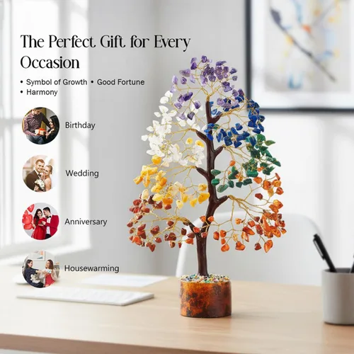 Miniatura 3 de ZAICUS Regalos de cumpleaños de árbol de chakras para mujeres, mamá, esposa y hermana, regalos de cumpleaños únicos para el hogar, decoración
