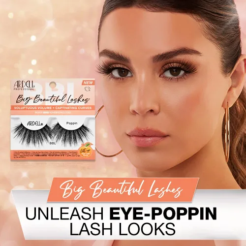 Miniatura 3 de Ardell BBL Big Beautiful Lashes 971 Poppin, con adhesivo transparente DUO, 1 paquete