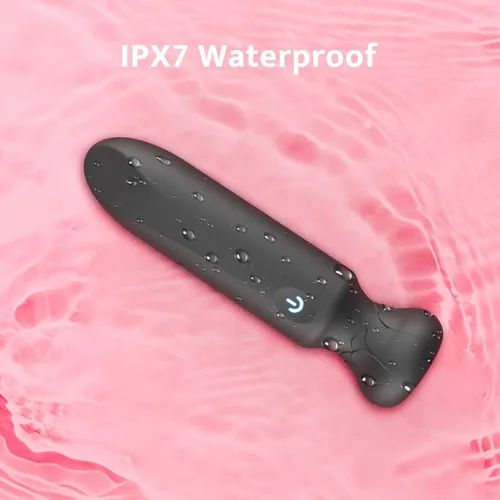 Miniatura 6 de Vibrador bala para mujeres con 10 potentes modos de vibración, juguete sexual de rosa de silicona completa, vibración para punto G y clítoris, Negro