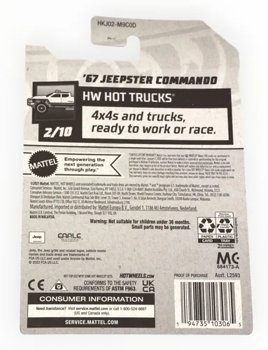 Miniatura 2 de Hot Wheels '67 Jeepster Commando, HW Camiones calientes 2/10