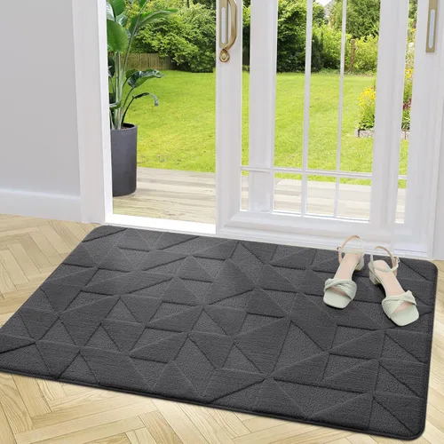 Miniatura 29 de OLANLY Tapetes para Puerta para Interiores, Antideslizantes, Absorbentes, Resistentes a la Suciedad, Tapete de Entrada Lavable, Tapete de Entrada