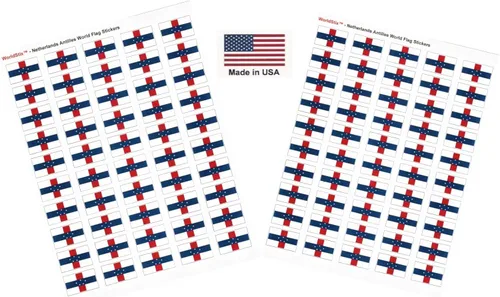 Miniatura 294 de 100 calcomanías de la bandera de Alaska; 1.5" x 1" hechas en Estados Unidos, calcomanías autoadhesivas de la bandera del estado para álbumes
