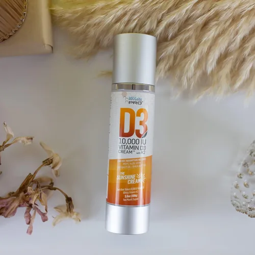 Miniatura 3 de Crema natural de vitamina D3 10000IU de vitamina D de máxima fuerza, combate la deficiencia de vitamina D naturalmente - con vitamina K2 y extracto