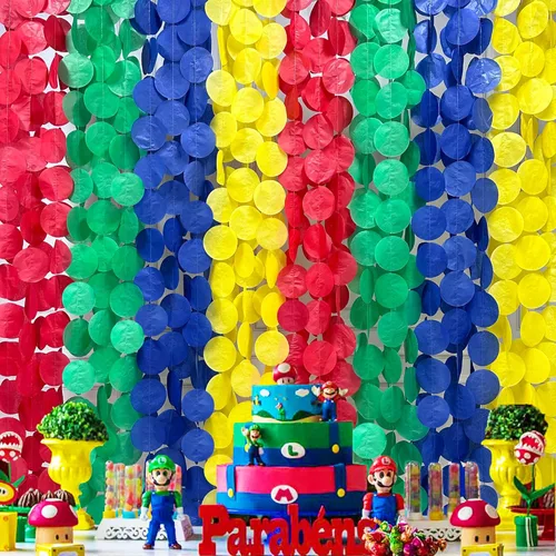 Miniatura 25 de Decoración para fiestas: telón de fondo amarillo degradado y papel de seda para cumpleaños, baby shower y más