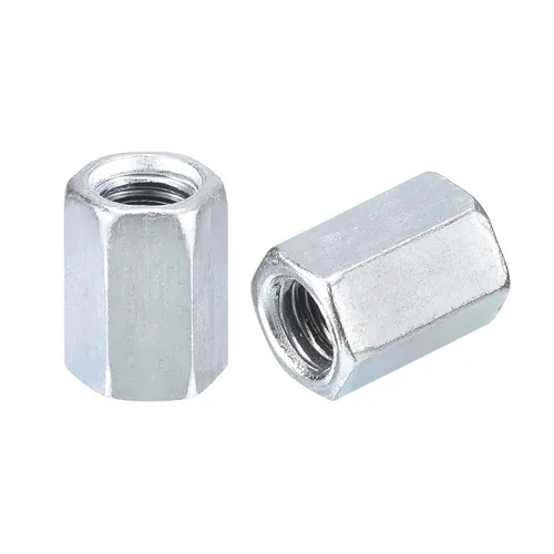 Miniatura 17 de uxcell 10 tuercas de acoplamiento M5x8x12mm - Acoplador de varilla roscada hexagonal de acero al carbono galvanizado para muebles, electrónico