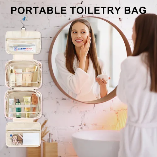 Miniatura 5 de TOPEAST Regalos de Navidad para Mujeres, Adolescentes y Niñas - Bolsa de Aseo Colgante de Viaje y Bolsa de Maquillaje, Bolsa de Aseo Personalizada