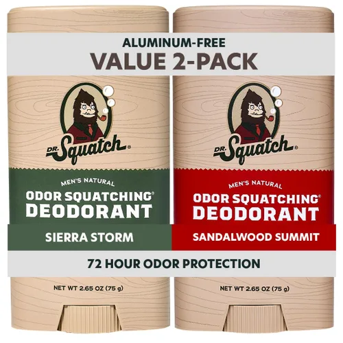 Miniatura 12 de Dr. Squatch - Desodorante natural para hombres - Sin aluminio, Odor-Squatching - Rainforest Rapids & Fresh Falls (2.65 oz, 2 unidades)
