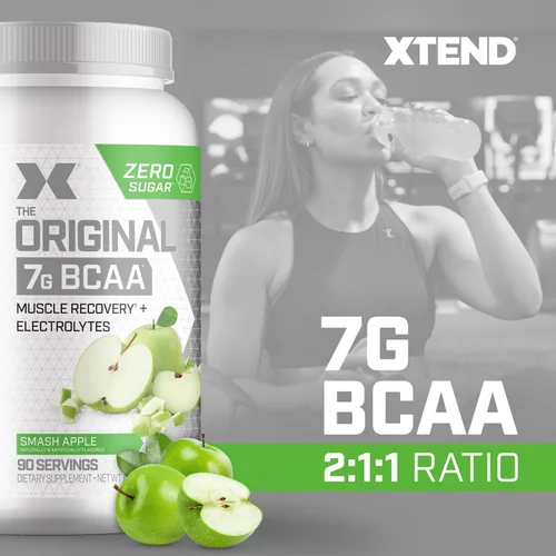 Miniatura 3 de Scivation Xtend XTEND Polvo Original BCAA 7 g de BCAA y 2.5 g de L-Glutamina, Bebida de Recuperación Muscular Sin Azúcar con Aminoácidos